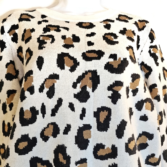 2/$20 Miss Sparkling S Cheetah Sweater - Picture 7 of 7